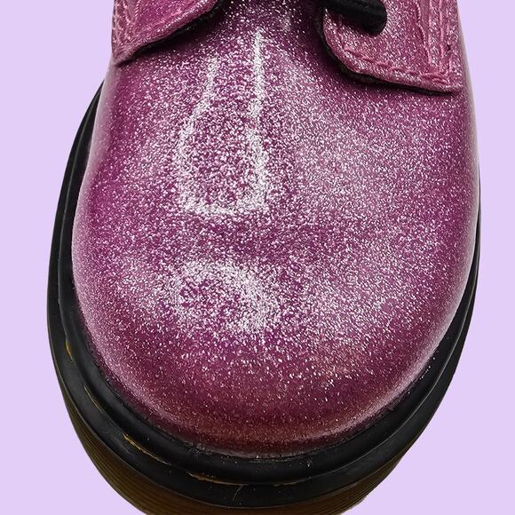 Dr. Martens 1460 8-Eye Glitter Boot - Toddler - Pink - Picture 6 of 8